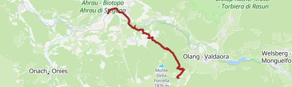 Route map: Geiselsberg - Bruneck